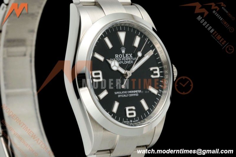 Rolex - Explorer 1 124270 36mm 904L SS/SS Black VF DD3230