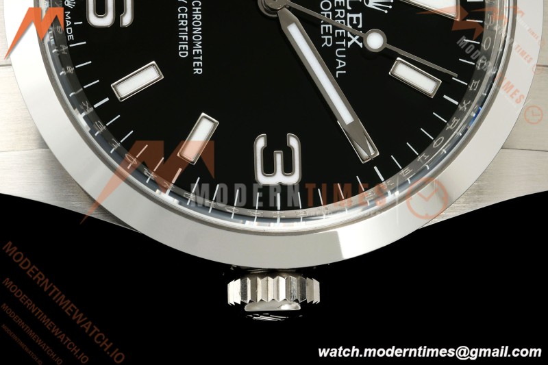 Rolex - Explorer 1 124270 36mm 904L SS/SS Black VF DD3230