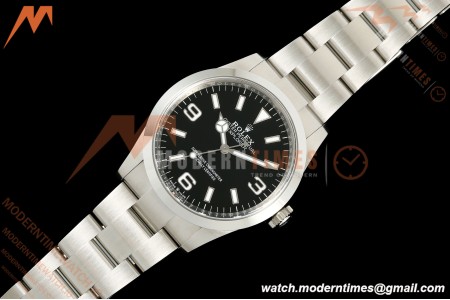 Rolex - Explorer 1 124270 36mm 904L SS/SS Black VF DD3230