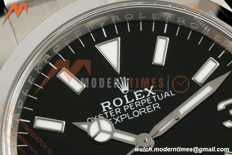 Rolex - Explorer 1 124270 36mm 904L SS/SS Black VF DD3230