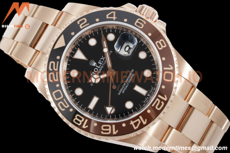 Rolex - GMT II 126715CHNR 904L Wrp RG/RG Black KF VR3186 CHS