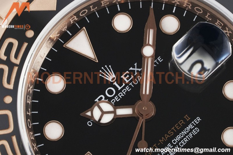 Rolex - GMT II 126715CHNR 904L Wrp RG/RG Black KF VR3186 CHS