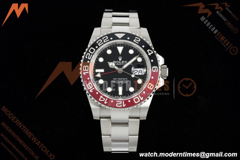 Rolex - GMT II 126710 Coke Oys 40mm 904L SS/SS Black QF SH3285 CHS