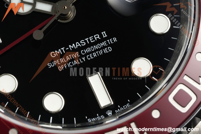 Rolex - GMT II 126710 Coke Oys 40mm 904L SS/SS Black QF SH3285 CHS