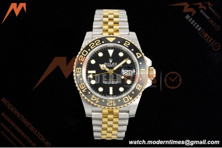 Rolex - GMT II 126713GRNR Bumblebee Jub 40mm 904L YG/SS Black QF SH3285 CHS