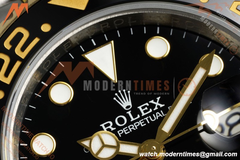 Rolex - GMT II 126713GRNR Bumblebee Jub 40mm 904L YG/SS Black QF SH3285 CHS
