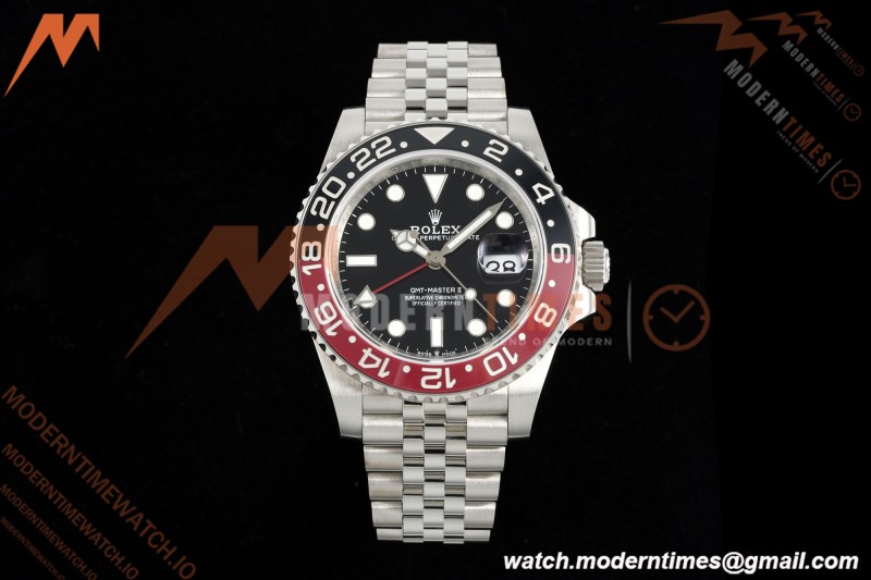 Rolex - GMT II 126710 Coke Jub 40mm 904L SS/SS Black QF SH3285 CHS