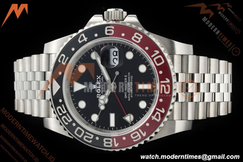 Rolex - GMT II 126710 Coke Jub 40mm 904L SS/SS Black QF SH3285 CHS