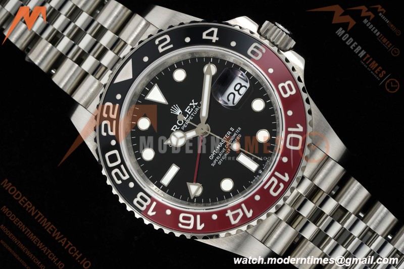 Rolex - GMT II 126710 Coke Jub 40mm 904L SS/SS Black QF SH3285 CHS