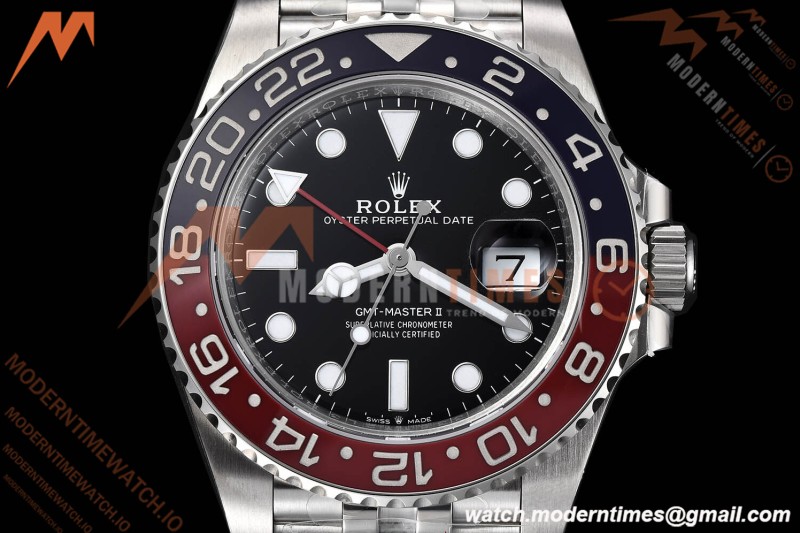 Rolex - GMT II 126710BLRO Jub 904L SS/SS Black Dial VSF V3 DD3285 CHS