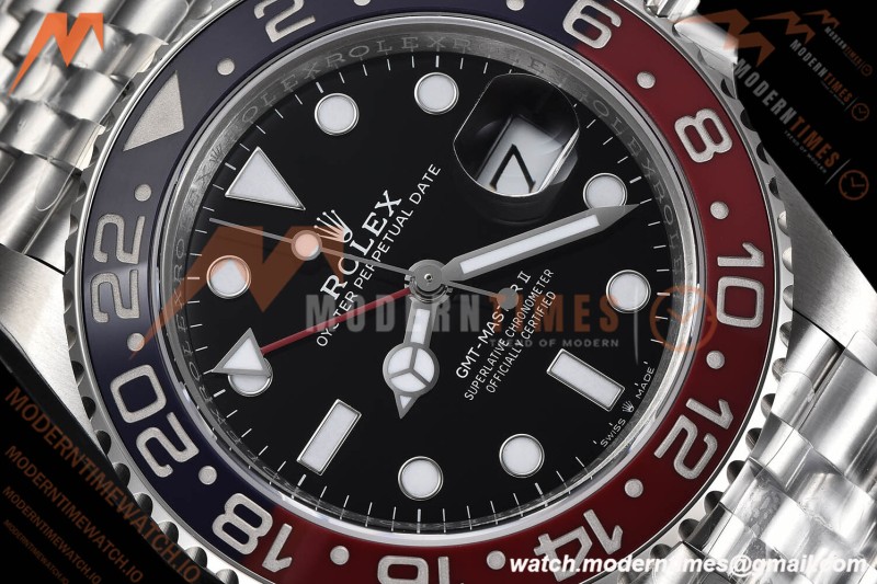 Rolex - GMT II 126710BLRO Jub 904L SS/SS Black Dial VSF V3 DD3285 CHS
