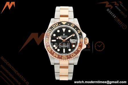 Rolex - GMT II 126711CHNR Rootbeer Oys 40mm 904L RG/SS Black QF VR3285 CHS