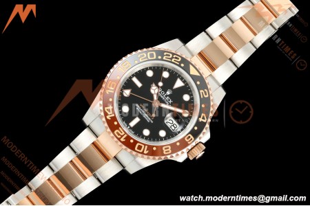 Rolex - GMT II 126711CHNR Rootbeer Oys 40mm 904L RG/SS Black QF VR3285 CHS
