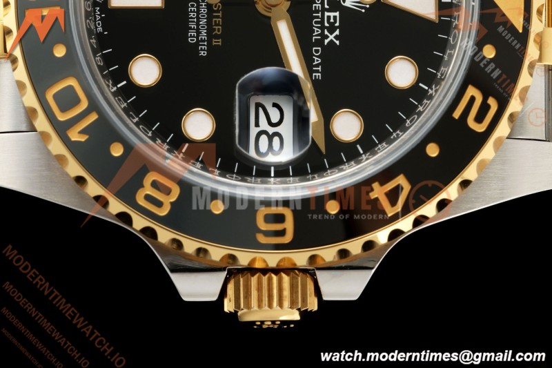 Rolex - GMT II 126713GRNR Bumblebee Jub 40mm Gain Weight 904L YG/SS Black ARF V3 VR3285 CHS
