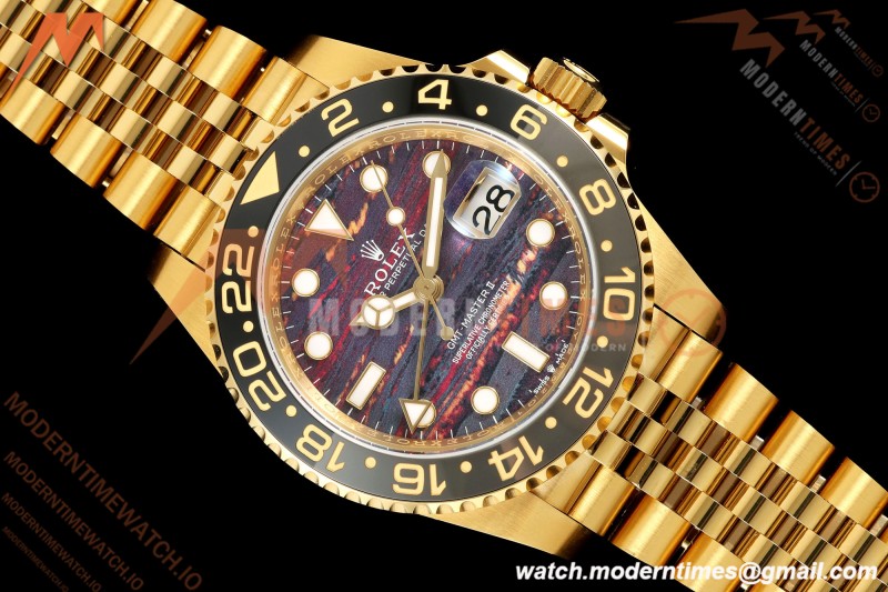 Rolex - GMT II 126718GRNR 40mm Jub YG/YG Tiger Iron Dial THBF SH3285 CHS