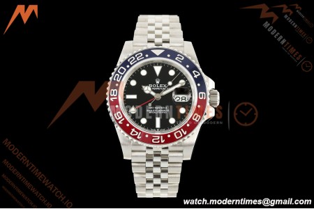 Rolex - GMT II 126710BLRO Pepsi 40mm 904L Jub SS/SS Black QF V2 SH3285 CHS