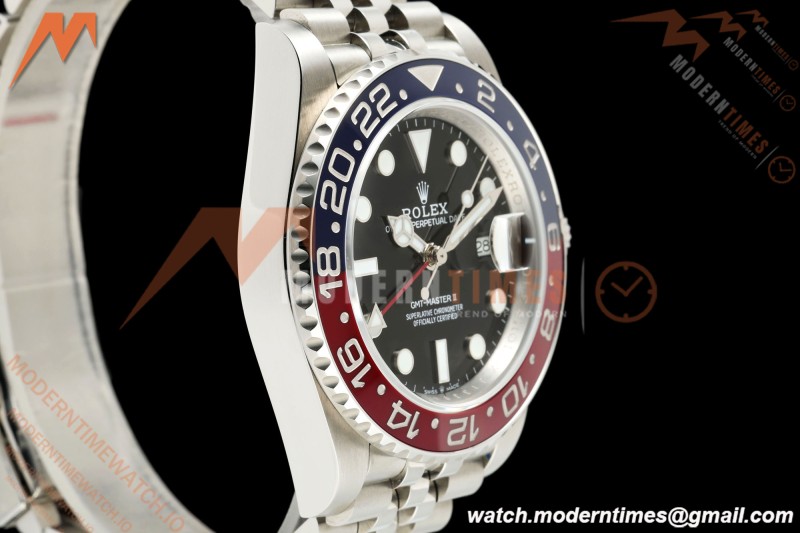 Rolex - GMT II 126710BLRO Pepsi 40mm 904L Jub SS/SS Black QF V2 SH3285 CHS