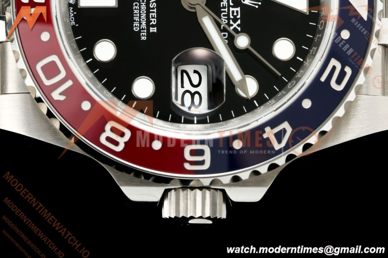 Rolex - GMT II 126710BLRO Pepsi 40mm 904L Jub SS/SS Black QF V2 SH3285 CHS