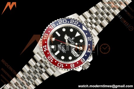 Rolex - GMT II 126710BLRO Pepsi 40mm 904L Jub SS/SS Black QF V2 SH3285 CHS