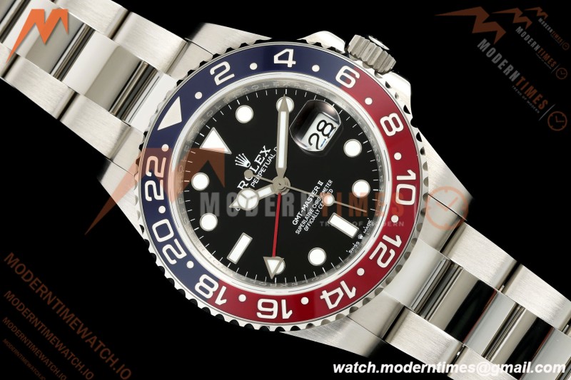 Rolex - GMT II 126710BLRO Pepsi 40mm 904L Oys SS/SS Black QF V2 SH3285 CHS