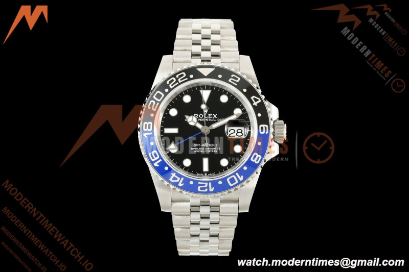 Rolex - GMT II 126710BLNR Batgirl 40mm 904L Jub SS/SS Black QF V2 SH3285 CHS