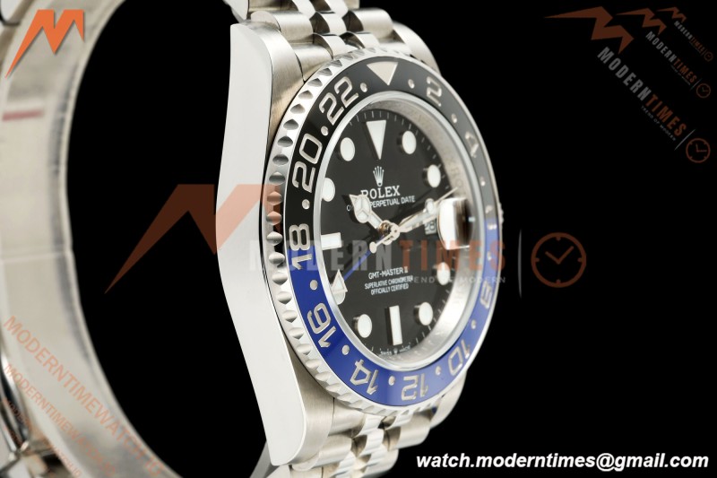 Rolex - GMT II 126710BLNR Batgirl 40mm 904L Jub SS/SS Black QF V2 SH3285 CHS
