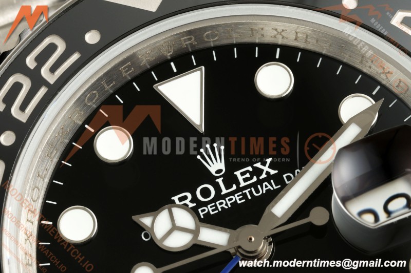 Rolex - GMT II 126710BLNR Batgirl 40mm 904L Jub SS/SS Black QF V2 SH3285 CHS