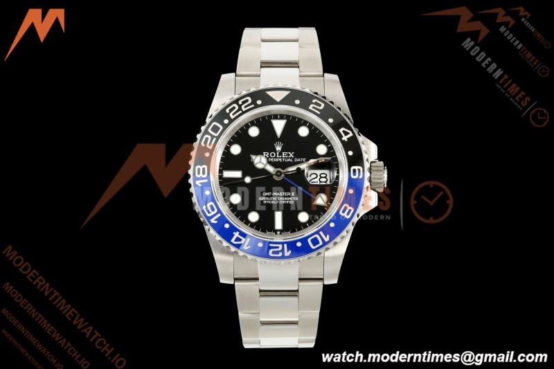 Rolex - GMT II 126710BLNR Batman 40mm 904L Oys SS/SS Black QF V2 SH3285 CHS