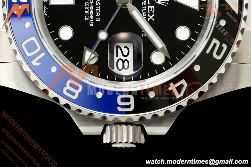 Rolex - GMT II 126710BLNR Batman 40mm 904L Oys SS/SS Black QF V2 SH3285 CHS