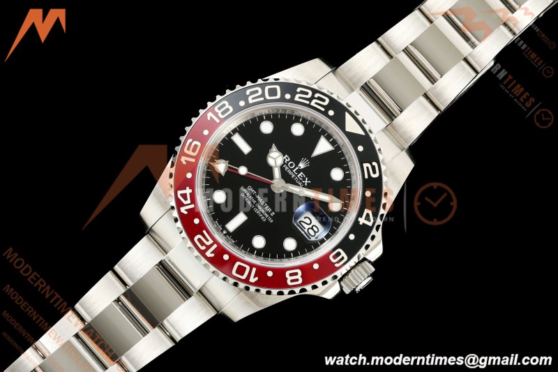 Rolex - GMT II 126710 Coke Oys 40mm 904L SS/SS Black SCF SH3285 CHS