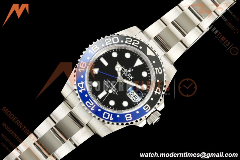 Rolex - GMT II 126710BLNR Batman 40mm 904L Oys SS/SS Black SCF SH3285 CHS