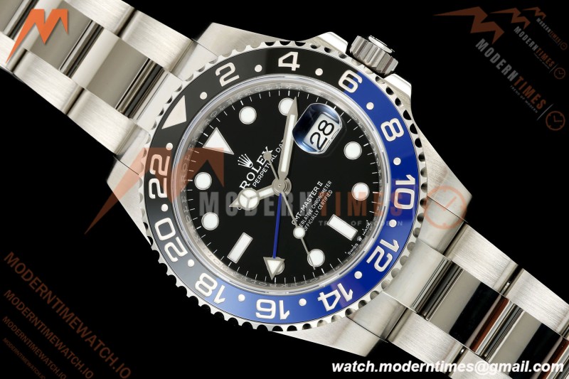 Rolex - GMT II 126710BLNR Batman 40mm 904L Oys SS/SS Black SCF SH3285 CHS