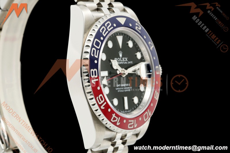 Rolex - GMT II 126710BLRO Pepsi 40mm 904L Jub SS/SS Black SCF SH3285 CHS