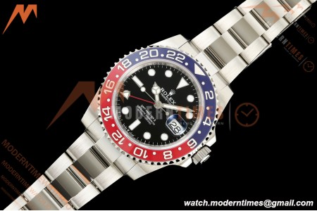 Rolex - GMT II 126710BLRO Pepsi 40mm 904L Oys SS/SS Black SCF SH3285 CHS