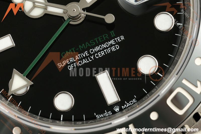 Rolex - GMT II 126710GRNR Bruce Wayne 40mm 904L Oyster SS/SS Black SCF SH3285 CHS