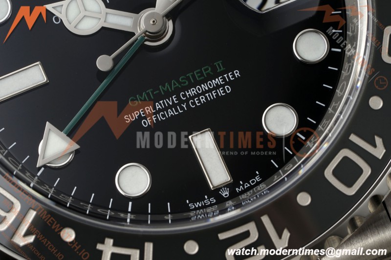 Rolex - GMT II 126710GRNR Bruce Wayne 40mm 904L Jubilee SS/SS Black Clean Plus DD3285 CHS