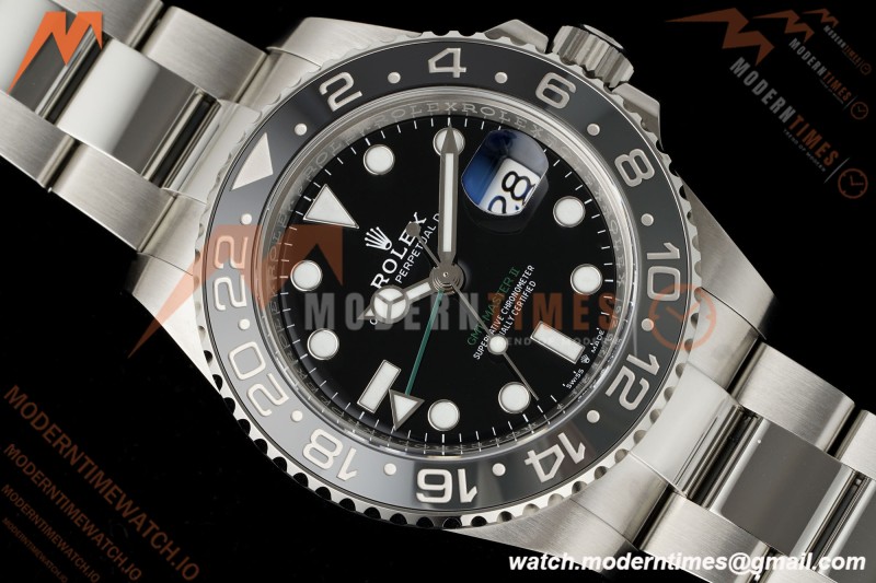 Rolex - GMT II 126710GRNR Bruce Wayne 40mm 904L Oyster SS/SS Black Clean Plus DD3285 CHS