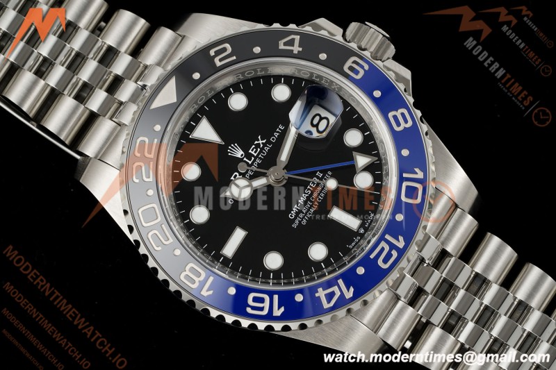 Rolex - GMT II 126710BLNR Batgirl 40mm 904L Jub SS/SS Black Clean Plus SH3285 CHS