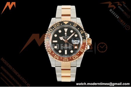 Rolex - GMT II 126711CHNR Rootbeer Oys 40mm 904L RG/SS Black VF DD3285 CHS