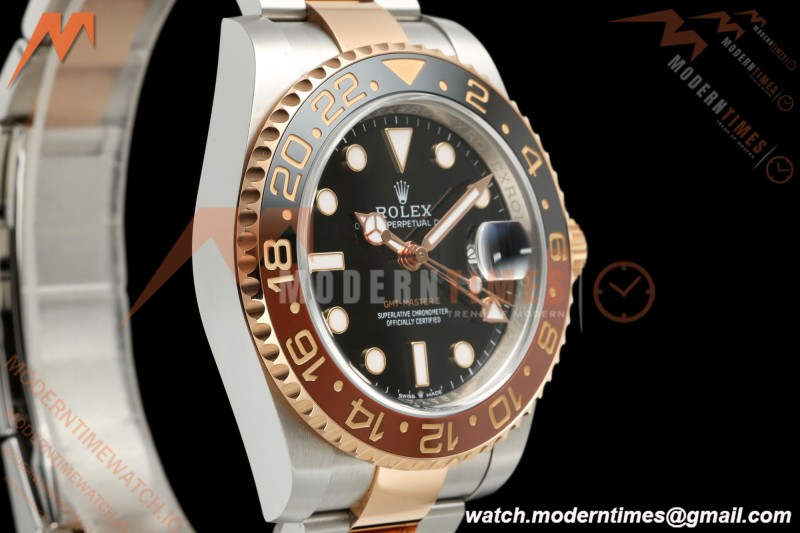 Rolex - GMT II 126711CHNR Rootbeer Oys 40mm 904L RG/SS Black VF DD3285 CHS