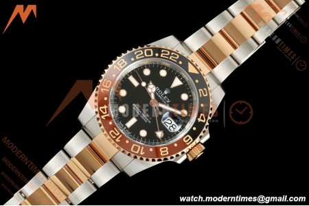 Rolex - GMT II 126711CHNR Rootbeer Oys 40mm 904L RG/SS Black VF DD3285 CHS