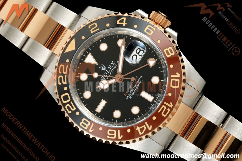 Rolex - GMT II 126711CHNR Rootbeer Oys 40mm 904L RG/SS Black VF DD3285 CHS