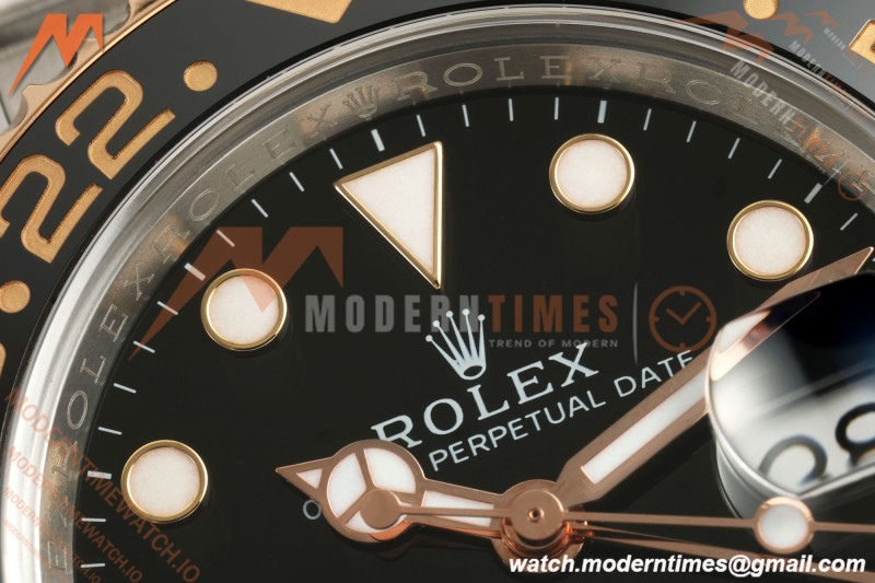Rolex - GMT II 126711CHNR Rootbeer Oys 40mm 904L RG/SS Black VF DD3285 CHS