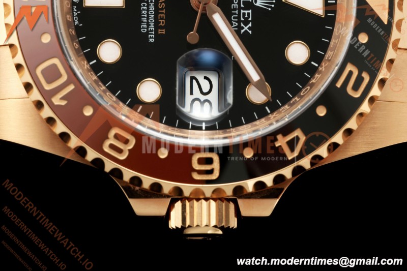 Rolex - GMT II 126715CHNR Rootbeer Oys 40mm 904L RG/RG Black VF DD3285 CHS