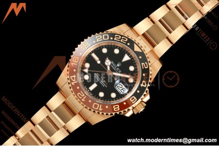 Rolex - GMT II 126715CHNR Rootbeer Oys 40mm 904L RG/RG Black VF DD3285 CHS