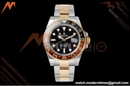 Rolex - GMT II 126711CHNR Rootbeer Gain Weight Oys 40mm 904L RG/SS Black VSF DD3285 CHS
