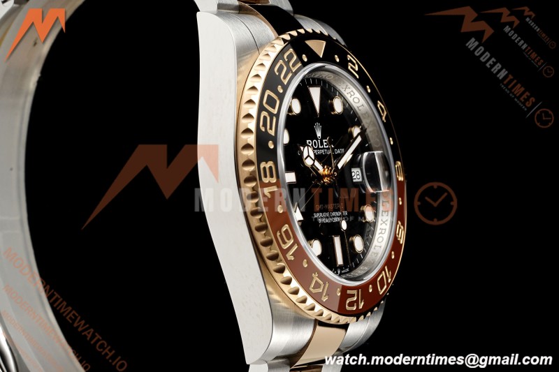 Rolex - GMT II 126711CHNR Rootbeer Gain Weight Oys 40mm 904L RG/SS Black VSF DD3285 CHS | 롤렉스 - GMT II 126711CHNR 루트비어 무게 조정 오이스터 40mm 904L 로즈골드/스테인리스 블랙 다이얼 VSF DD3285 CHS
