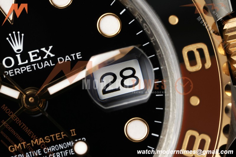 Rolex - GMT II 126711CHNR Rootbeer Gain Weight Oys 40mm 904L RG/SS Black VSF DD3285 CHS | 롤렉스 - GMT II 126711CHNR 루트비어 무게 조정 오이스터 40mm 904L 로즈골드/스테인리스 블랙 다이얼 VSF DD3285 CHS
