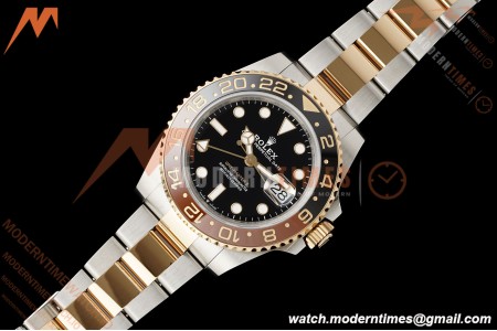 Rolex - GMT II 126711CHNR Rootbeer Gain Weight Oys 40mm 904L RG/SS Black VSF DD3285 CHS