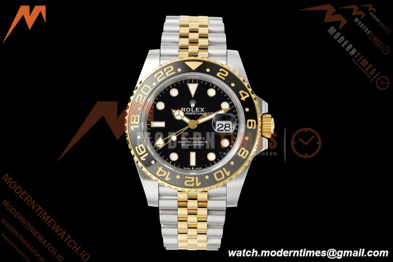 Rolex - GMT II 126713GRNR Bumblebee Gain Weight Jub 40mm 904L YG/SS Black VSF DD3285 CHS | 롤렉스 - GMT II 126713GRNR 범블비 무게 조정 주빌리 40mm 904L 옐로우골드/스테인리스 블랙 다이얼 VSF DD3285 CHS